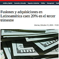 Fusiones y adquisiciones en Latinoamrica caen 20% en el tercer trimestre